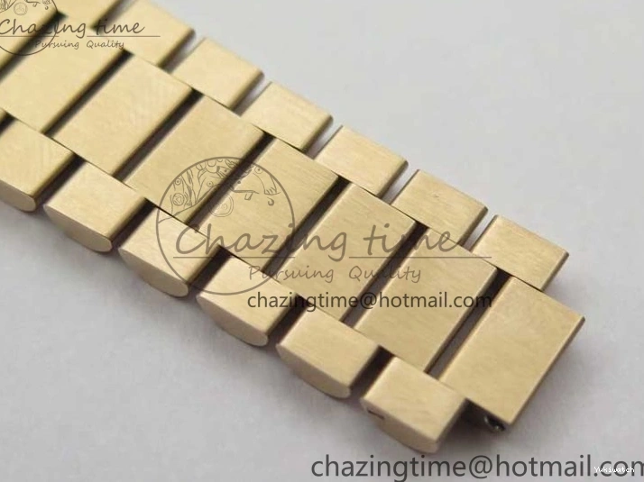 Bracelet Day-Date Dial Silver on Crystal RG A2836 Best Edition 128235 Marker Crystal BP President 36mm RG 0511